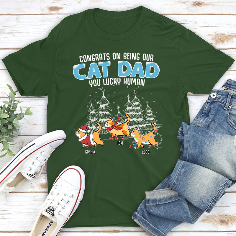 Lucky To Be Cat Servant - Personalized Custom Unisex T-shirt