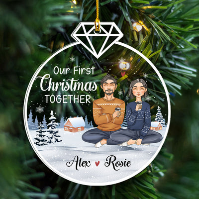 Our First Christmas Together - Personalized Custom Acrylic Ornament