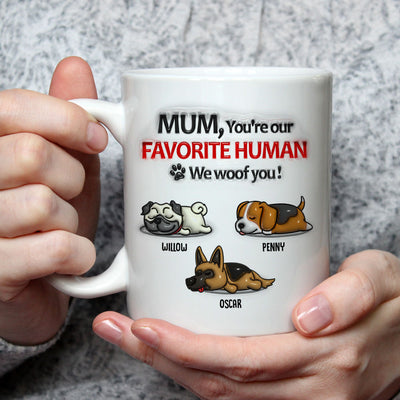 Woof You Dad - Personalized Custom 3D Inflated Effect Mug