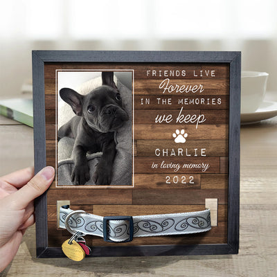 Favorite Hello And Hardest Goodbye - Personalized Custom Collar Frame