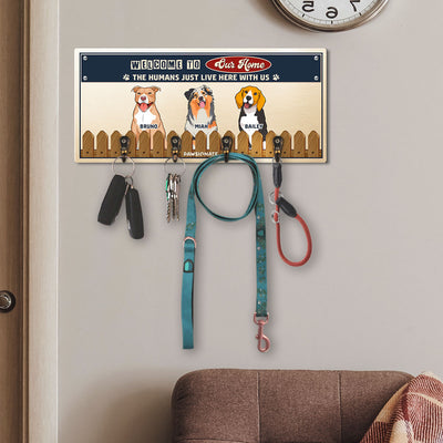 Welcome To Our Home - Personalized Custom Wooden Key Holder