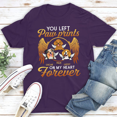 On My Heart Forever - Personalized Custom Unisex T-shirt