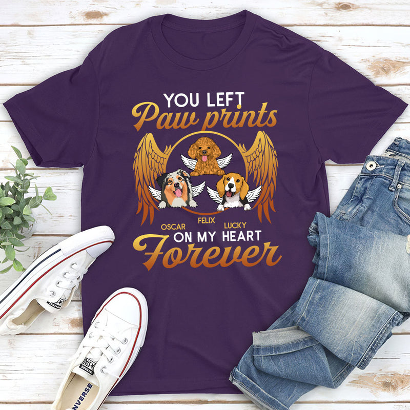 On My Heart Forever - Personalized Custom Unisex T-shirt