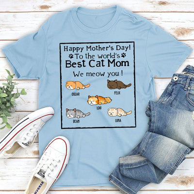 The Cat Mom Life - Personalized Custom Unisex T-shirt