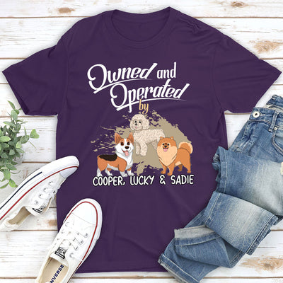 Operated By My Furbaby - Personalized Custom Unisex T-shirt