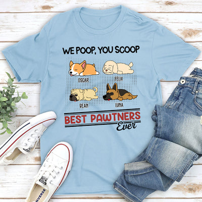 Best Pawtners Ever - Personalized Custom Unisex T-shirt