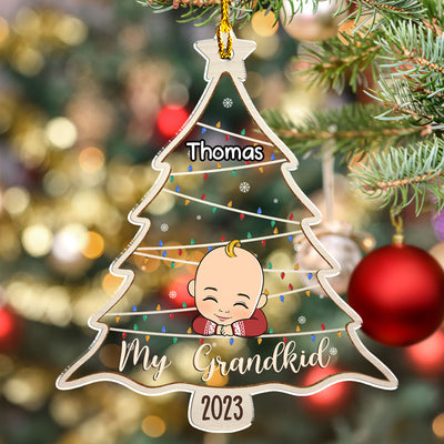 Grandkids 2023 - Personalized Custom Acrylic Ornament