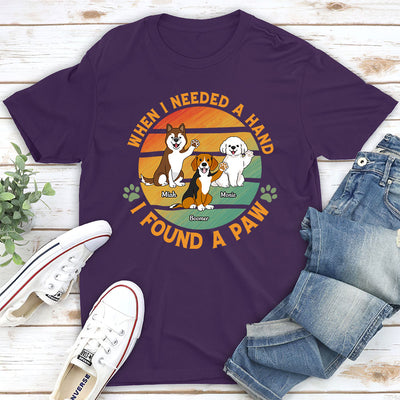 I Found A Paw - Personalized Custom Unisex T-Shirt