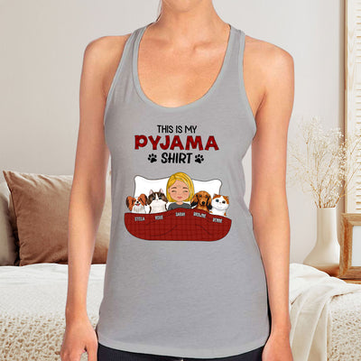 Pajama Shirt Version 3 - Personalized Custom Women's Tank