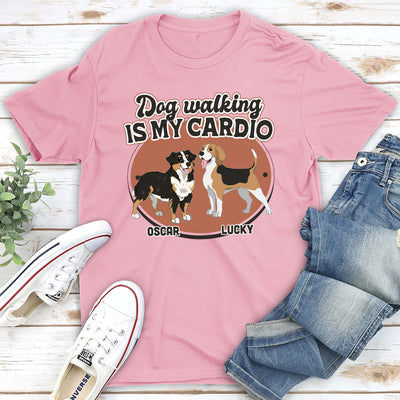 Walk With Dog - Personalized Custom Premium T-shirt