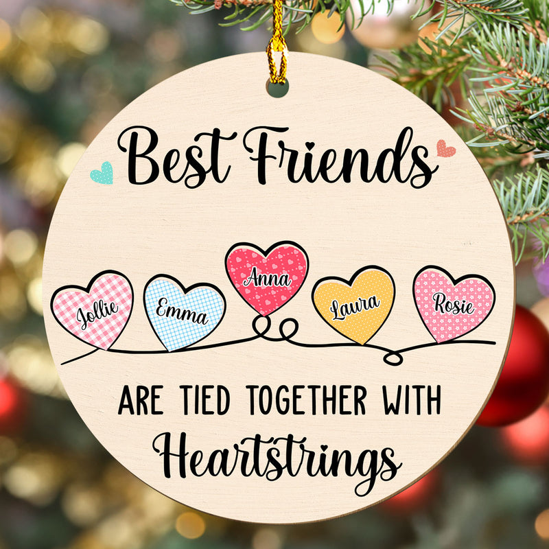 Tied Together - Personalized Custom 1-layered Wood Ornament