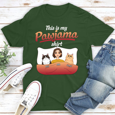 Pajama With Pet - Personalized Custom Unisex T-shirt