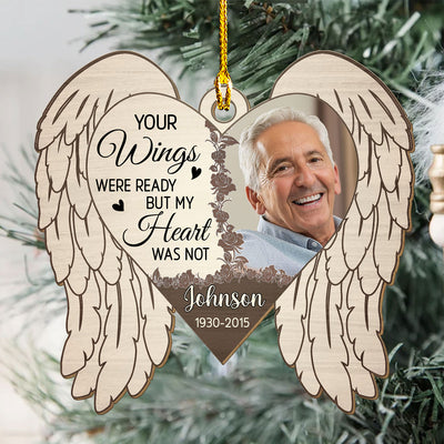The Wings - Personalized Custom 1-layered Wood Ornament