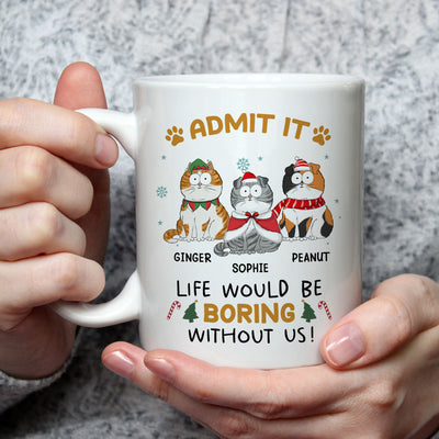 Never Get Bored - Personalized Custom Coffee Mug