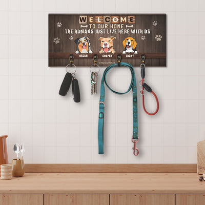 Welcome To My Home - Personalized Custom Wooden Key Holder