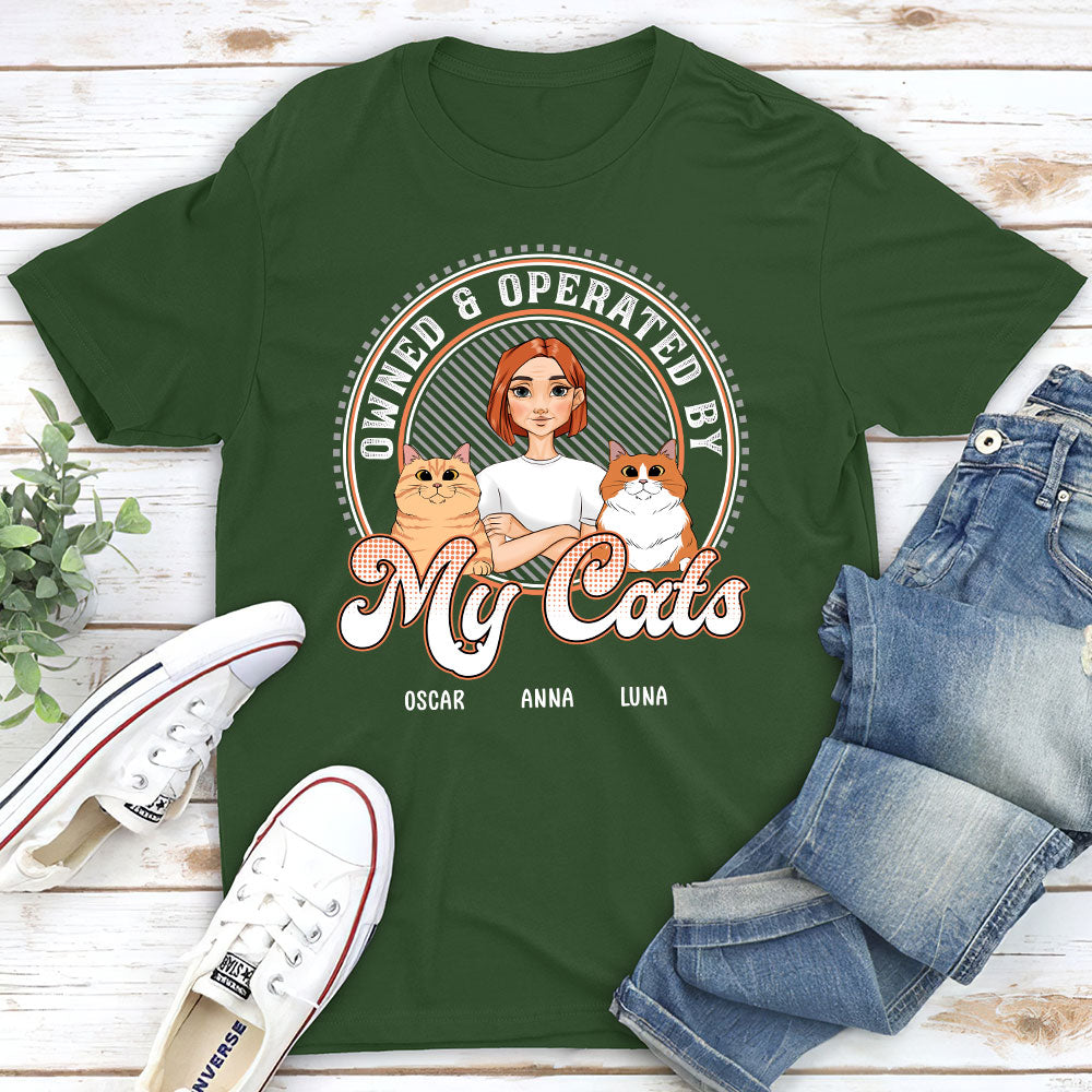 Owned And Operated Personalized Pet Parents Life Custom Unisex T-shirt