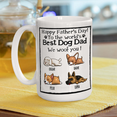 Best Dog Dad - Personalized Custom 3D Inflated Effect Mug