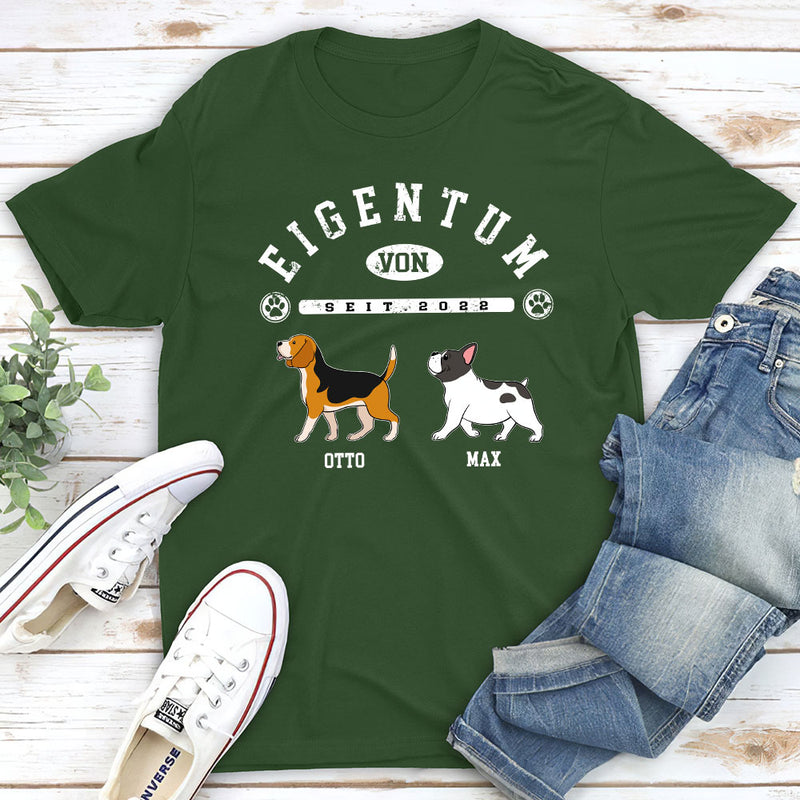 Eigentum - Personalisiertes Unisex T-shirt