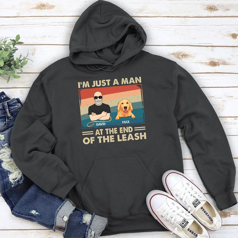 Dog Dad The Leash - Personalized Custom Hoodie