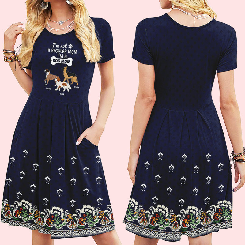 A Dog Mom - Personalized Custom Casual Dress