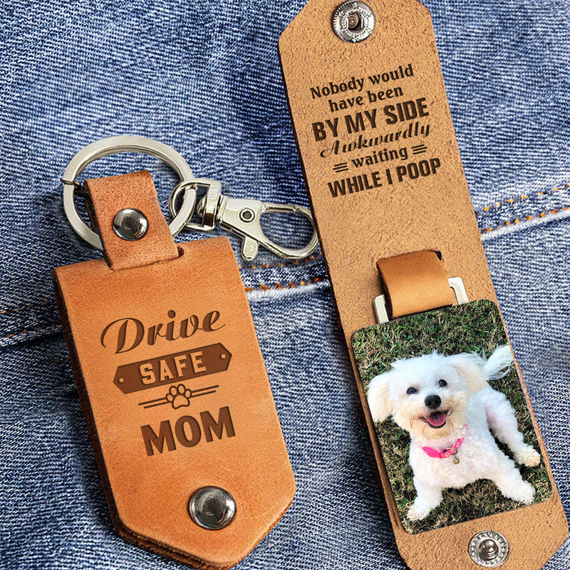 Have Been By My Side - Personalized Leather Photo Keychain