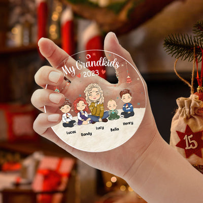 All My Grandkids - Personalized Custom Acrylic Ornament