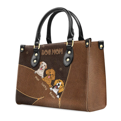 Dog Mom Bag - Personalized Custom Leather Bag