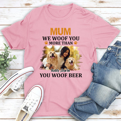 More Than You Woof Photo - Personalized Custom Unisex T-shirt