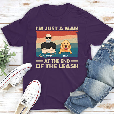 Dog Dad The Leash - Personalized Custom Unisex T-shirt