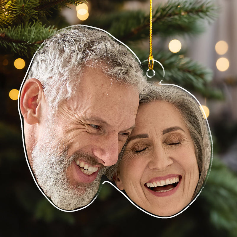 Funny Face Christmas - Personalized Custom Acrylic Ornament