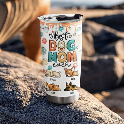 Best Mom In My Heart - Personalized Custom 3D Inflated Effect Tumbler