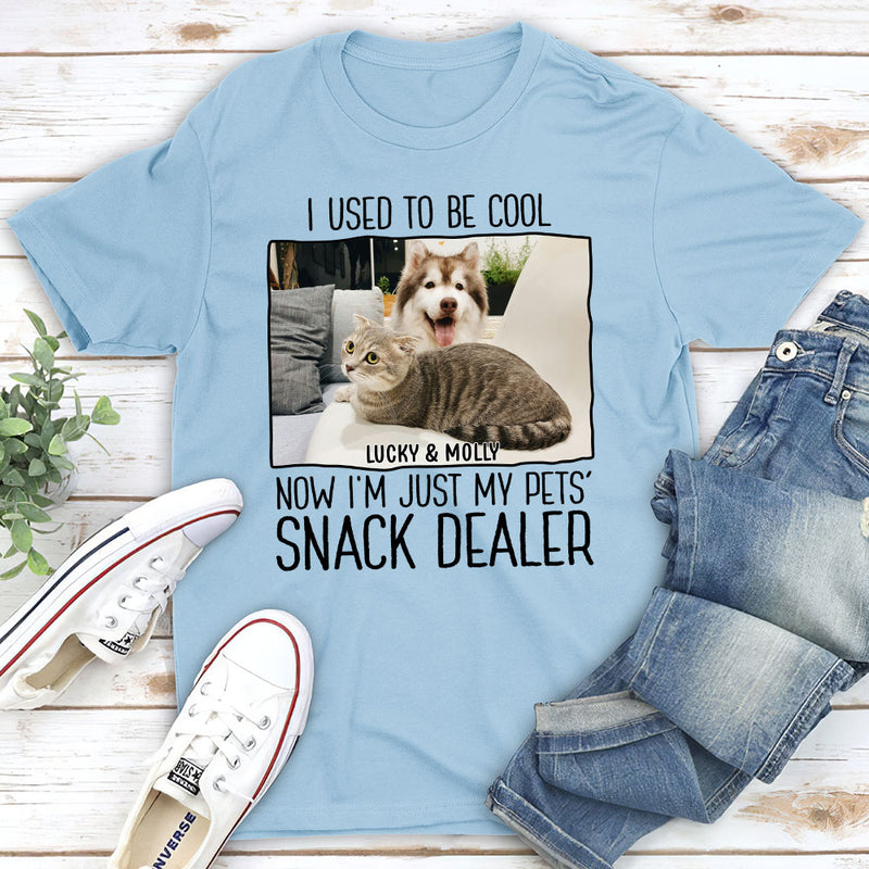 Just A Pet Snack Dealer Photo - Personalized Custom Unisex T-shirt