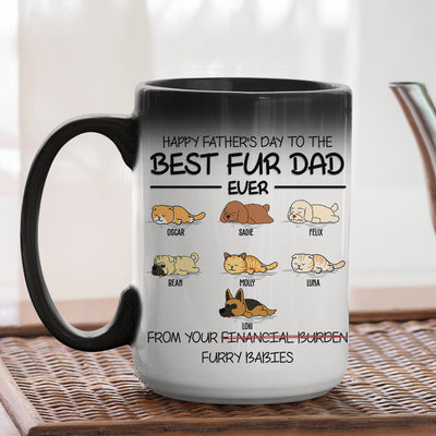 Happy Mother's Day To The Best Fur Mom Ever - Personalized Custom Color Changing Mug