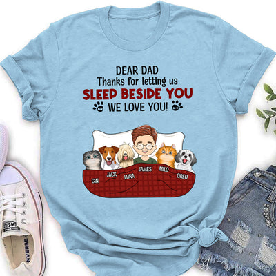 Letting Us Sleep Beside You - Personalized Custom Women's T-shirt