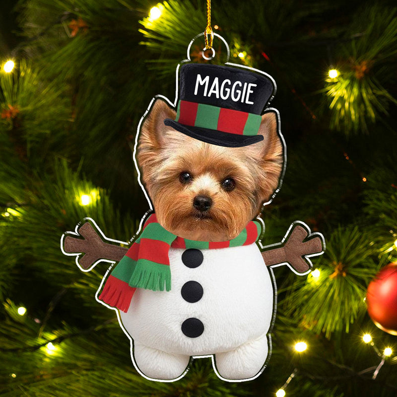 Cute Dog Face - Personalized Custom Acrylic Ornament