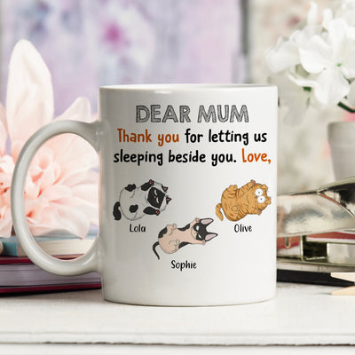 Sleeping Beside You - Personalized Custom Coffee Mug