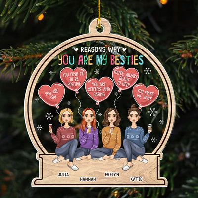 You Are My Bestie - Personalized Custom Acrylic Ornament