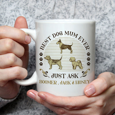 Best Dog Ever Just Ask Vintage - Personalized Custom Coffee Mug