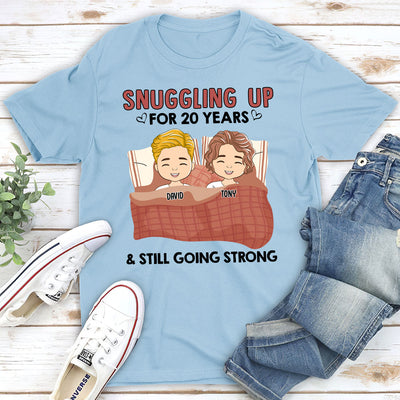 Snuggling Up - Personalized Custom Premium T-shirt