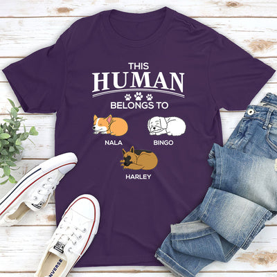 Belongs To My Furbaby - Personalized Custom Unisex T-shirt