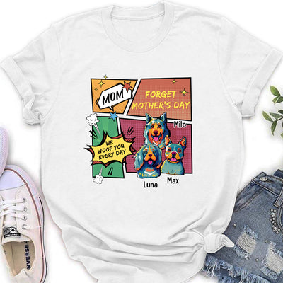 Pop Art We Woof You Every Day - Personalized Custom Women's T-shirt