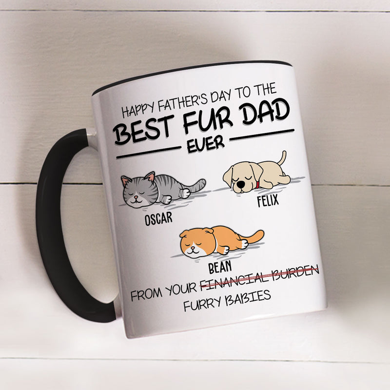 Best Fur Dad Ever - Personalized Custom Accent Mug