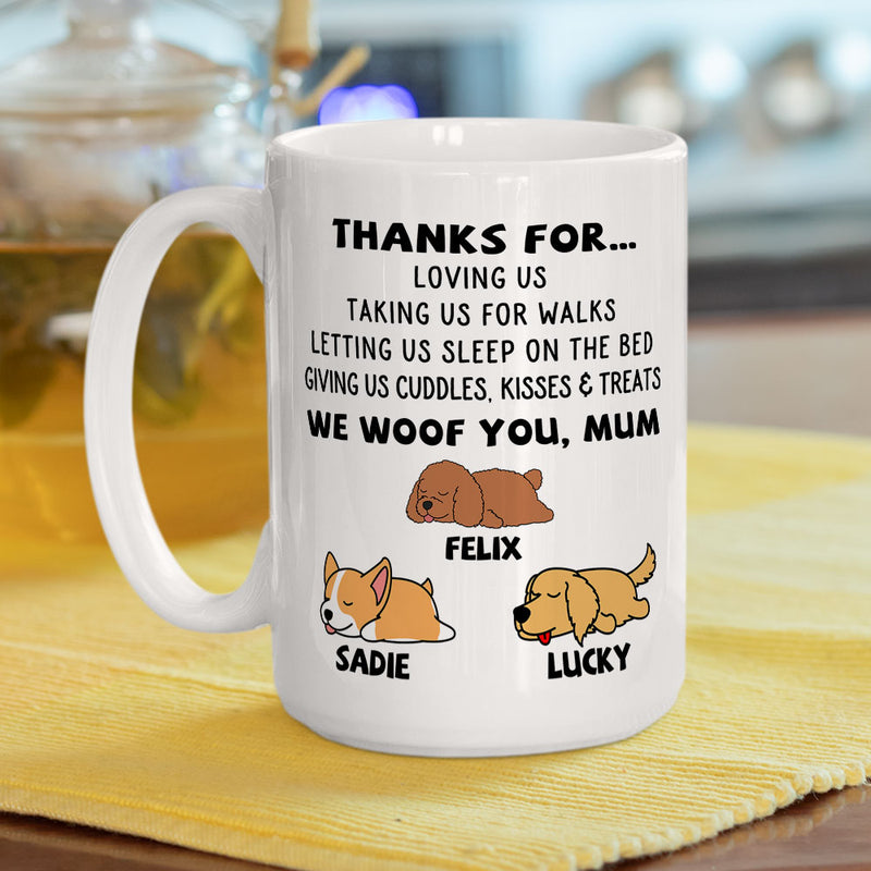 Thanks For Loving Me - Personalized Custom Coffee Mug