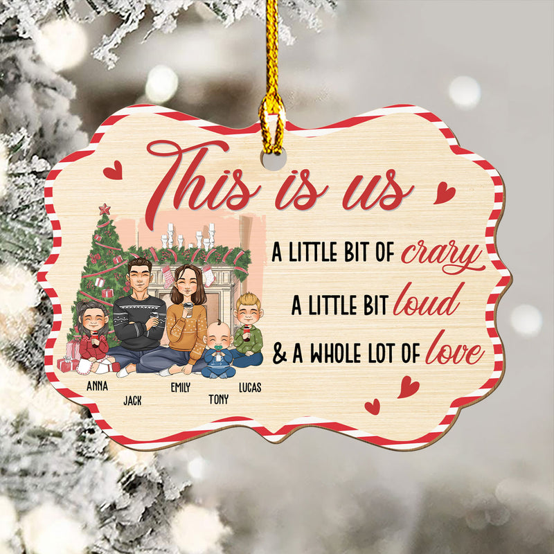 A Whole Of Love - Personalized Custom 1-layered Wood Ornament