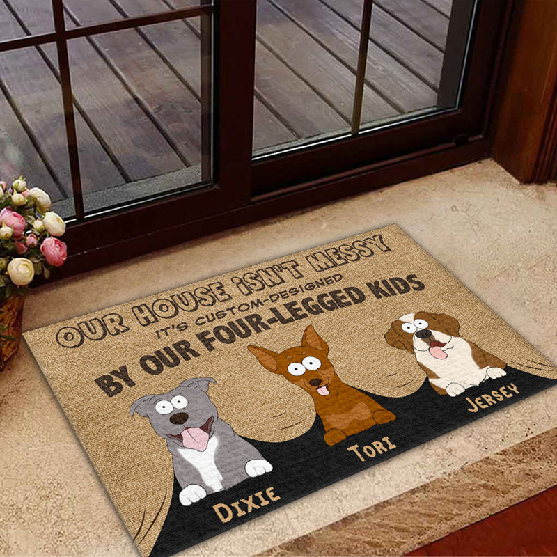 Our House Is Not Messy - Personalized Custom Doormat