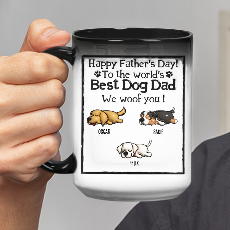 Best Dog Dad - Personalized Custom Color Changing Mug