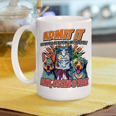 Must Be Boring - Personalized Custom Coffee Mug