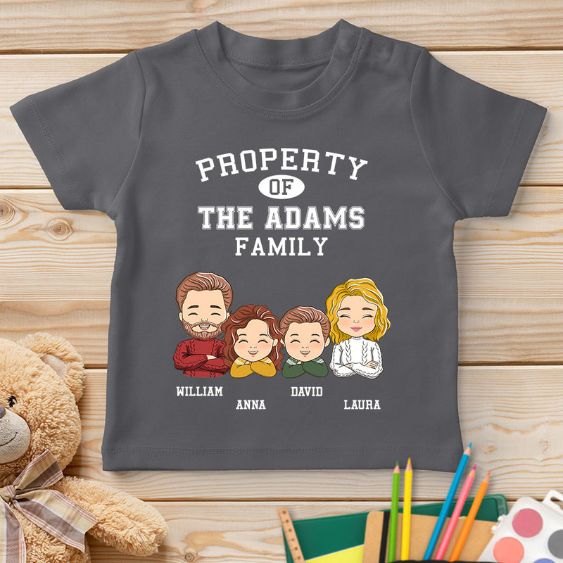 Property Of Family - Personalized Custom Youth T-shirt