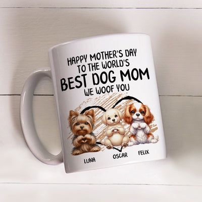 Heart Sign Mom - Personalized Custom Coffee Mug