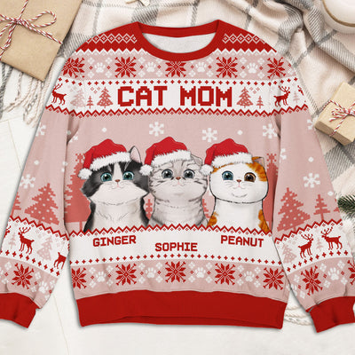 Cat Parents Mint - Personalized Custom All-Over-Print Sweatshirt